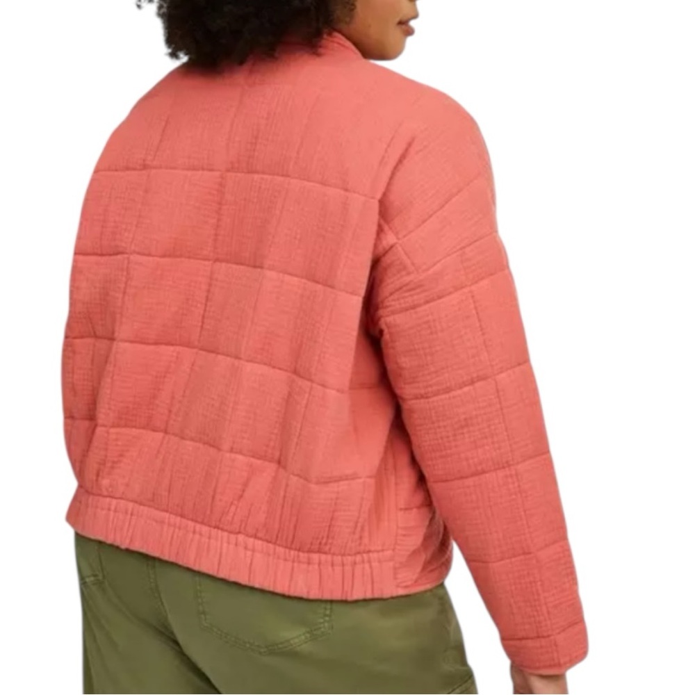 Size 2: Torrid Quilted Drop Shoulder Zip Up Snap Button Jacket - Picture 2 of 9